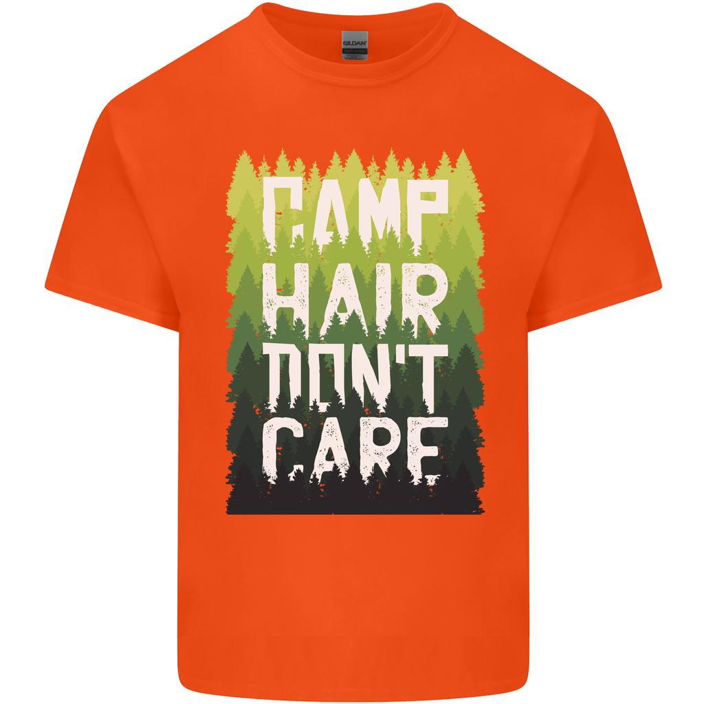 Camp Hair Dont Care Funny Camping Caravan Unisexs Light Cotton TShirt