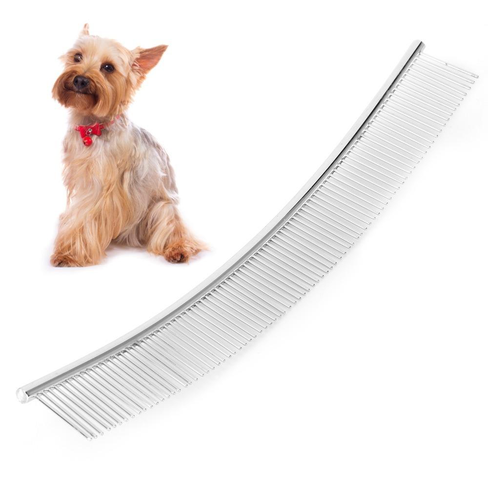 Curved Shape Curved Dog Comb Smooth Teeth Dematting Pet Comb Dense Tooth Pet Comb Long Haired Pets