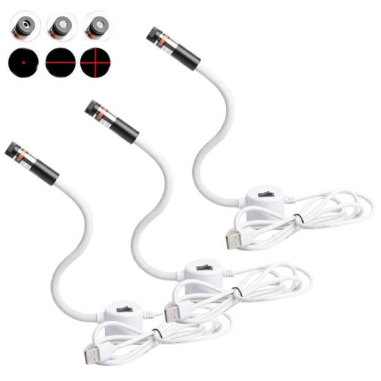 Магнитное позиционирование Квилтинг Свет Швейная машина Красная направляющая линия Инструмент Вращающийся светодиод Строчка Шов Направляющая для точной прямой строчки