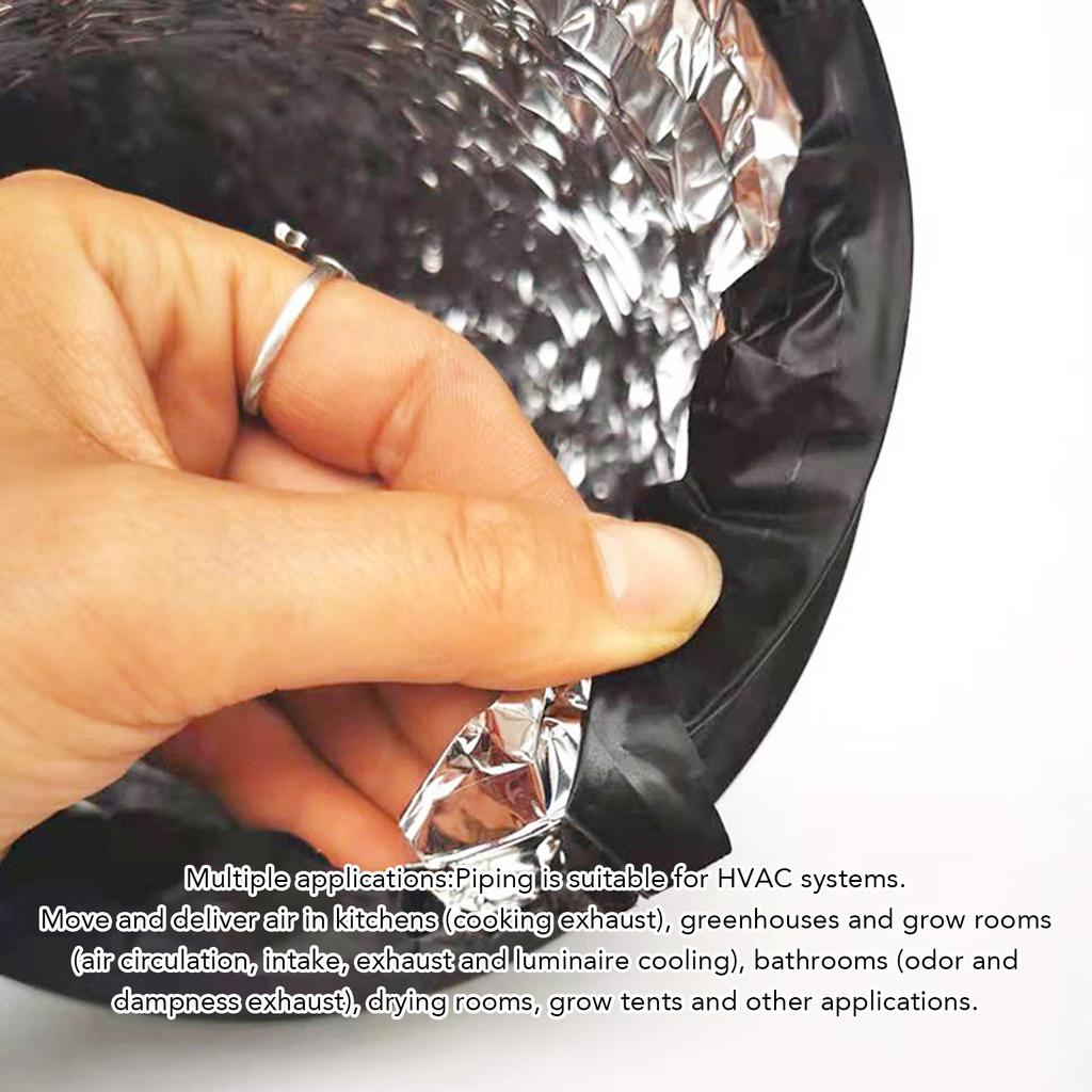 Dryer Vent Exhaust Hose 7in Flexible Leakage Proof Dryer Vent Hose Easy To Install Noise Reduction for Drying Rooms Grow Tents