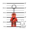 IQ Ninjago Legacy Red Ninja Kai Keychain with LED Key Light, Block Toy Doll, Articulated Mini Figure