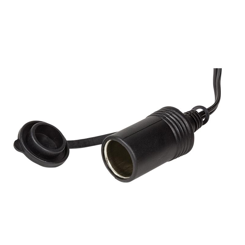 Cigarette Lighter Power Cable Extension Cord 12V 5m M/F, 60W, LogiLink Black