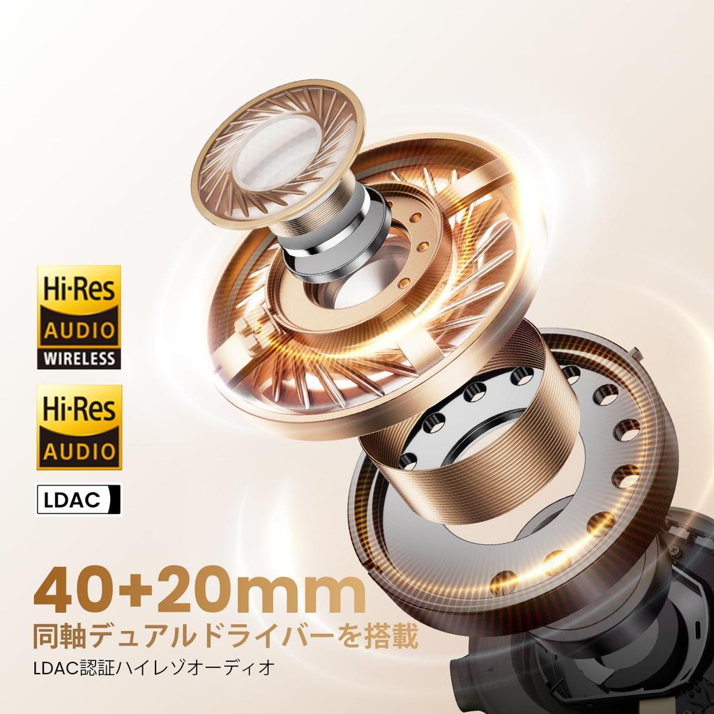 HAYLOU S40 Беспроводные Bluetooth 50 дБ Шумоподавление Пространственный Низкая Задержка Беспроводные и до 90 часов Музыки Удобные Поддерживают Два Устройства Приложение Включает для и Черный