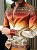 Elegant Satin Long Sleeve Slim Fit Dress Shirt for Business Occasions