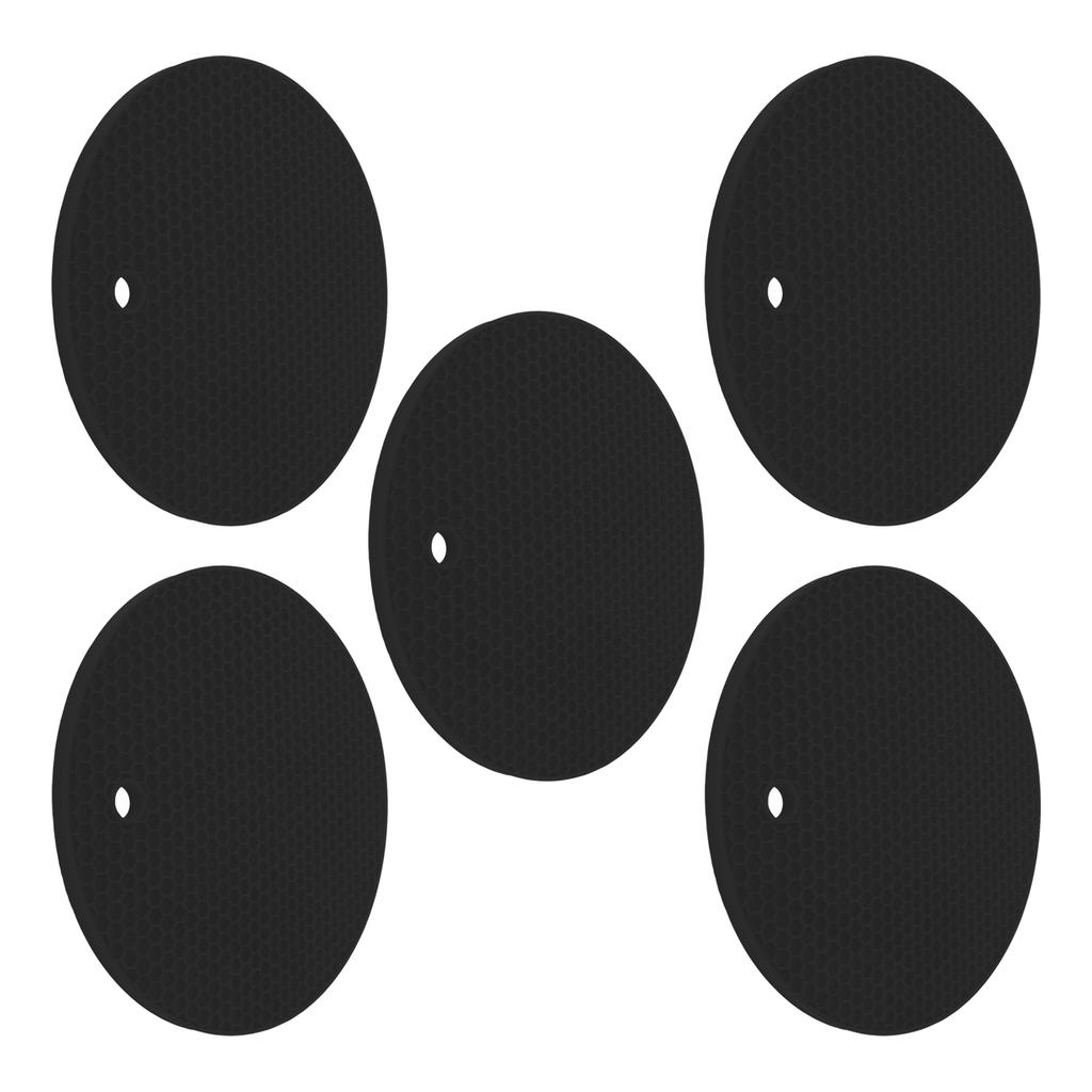 5 шт. силиконовые подставки под горячее, круглые, многоцелевые, термостойкие, нескользящие, держатели для горячих горшков