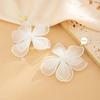 Ingemark Exquisite Elegant Imitation Pearl Mesh Flower Drop Earrings Women Romantic Minimalist Piercing Wed Bride New Jewelry
