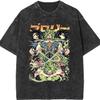 Dragon Ball Goku Super Saiyan Anime Printed Tshirt Mens and Womens Washed Tshirt High Quality Vintage Cotton Tshirt