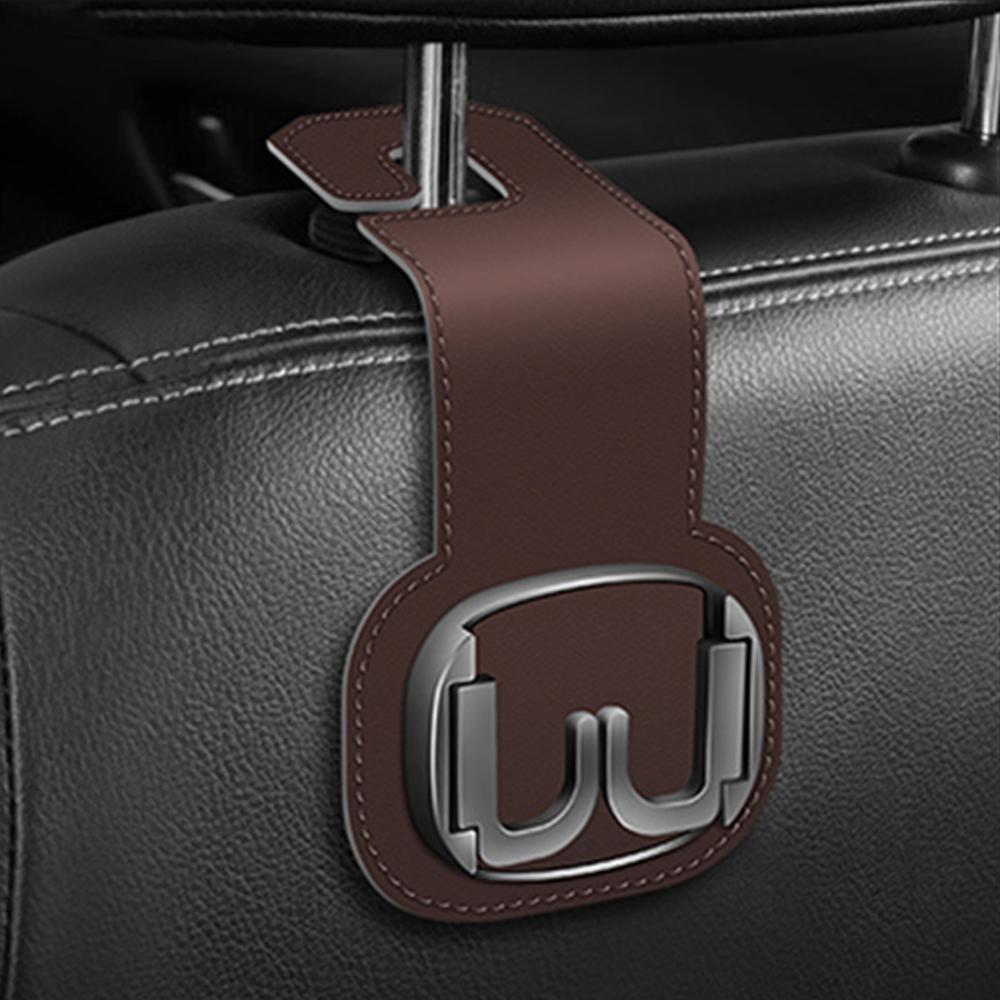 Универсальные складные автомобильные крючки Мягкая кожа Крючок на спинку сиденья автомобиля 20 кг Большая грузоподъемность Сплавной крючок Крючки для подвешивания в салоне автомобиля