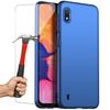 Protective Case - PROSHOP - Samsung Galaxy A10 - Flexible - Blue - 2 Tempered Glass