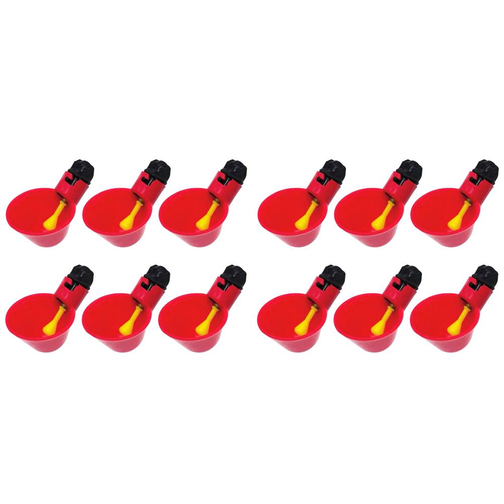 6/12 шт. подвесные чашки для воды для кур, перепелов, ниппельная поилка, миска для воды для птиц, поилки для автоматического содержания птицы на заднем дворе