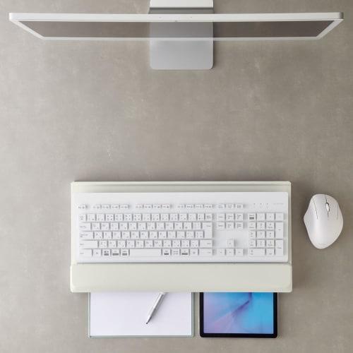 LIHIT LAB Keyboard Stand A-252 - Create a Workspace Under Your Keyboard! (A252-24 Black)