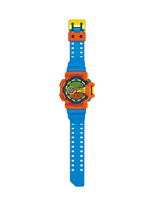 Casio Мужские кварцевые часы GA-400-4A из смолы, водонепроницаемые 200 м, ударопрочные, цифровые