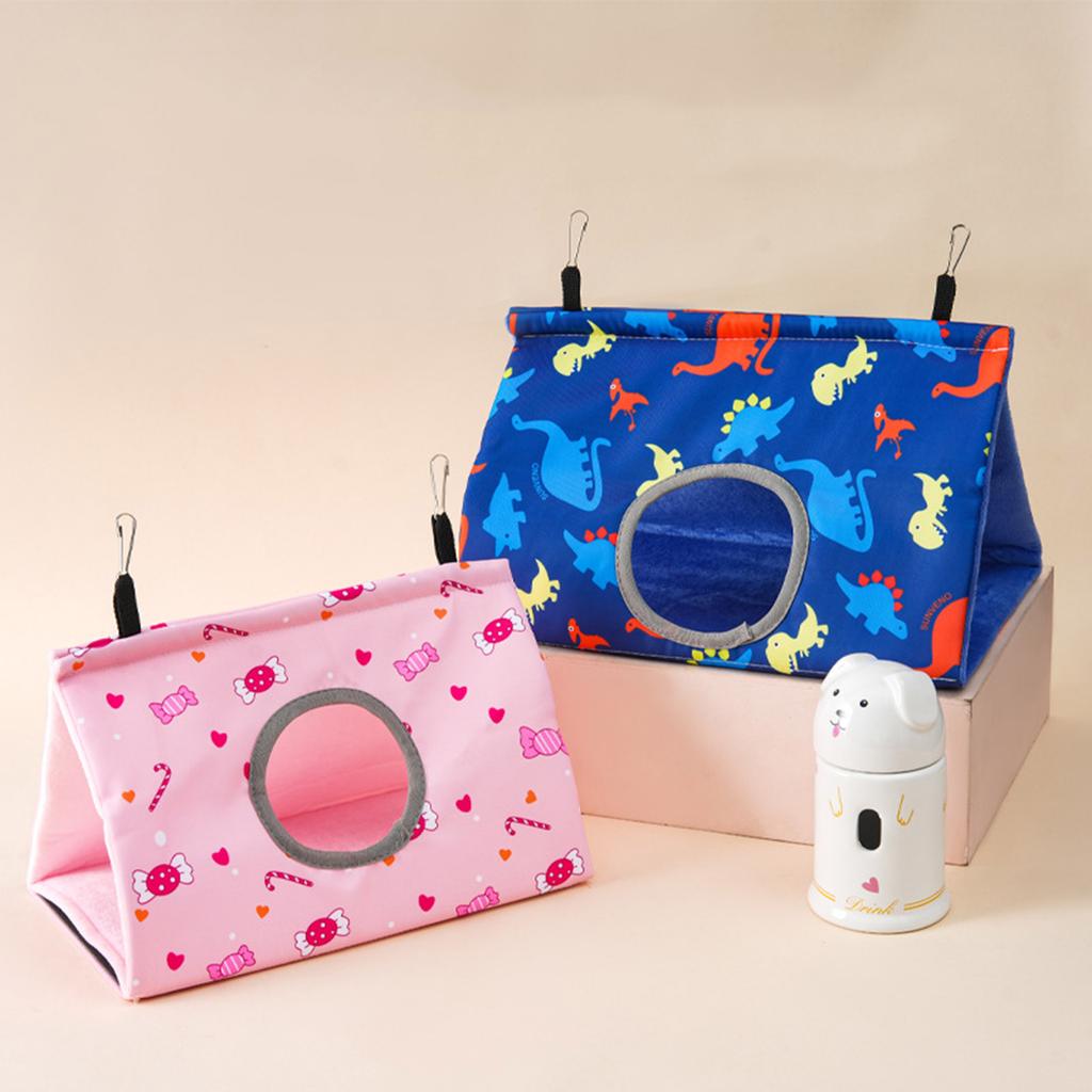 Зимнее Теплое Гнездо для Птиц Дом Попугай Подвесной Гамак Плюшевый Навес Хижина Клетка для Зябликов Птицы Укрытие Спальное Место Теплые Качели