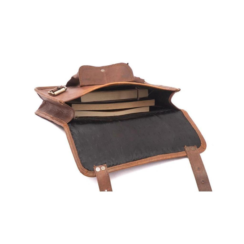 Leather Pouch Motorcycle Both Side Saddlebags Saddle Panniers 2 Bag New Brown