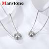 Moissanite D Color VVS1 Women's Bubble Necklace 925 Sterling Silver Plated White Gold Necklace Fine Jewelry for Women Gift