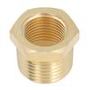 1pc Brass Pipe Adapter Fitting Reducing Hex-Bush Bushing Male-Female Connector For Pressure Gauge Fuel Water 1/8 1/4 3/8 1/2 NPT