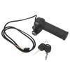 with 2 Keys Electric Bike Throttle Grip Waterproof Full Twist Throttle  E-Bikes