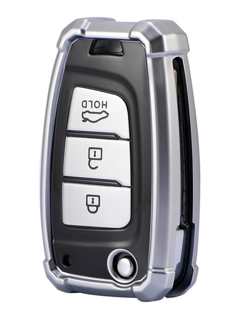 Защитный чехол для ключа Hyundai Verna 2020 & Elantra - Противоударный чехол с пряжкой