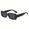 2 Pairs Unisex Trendy Square Sunglasses Fashion Decorative Glasses For Daily Wear