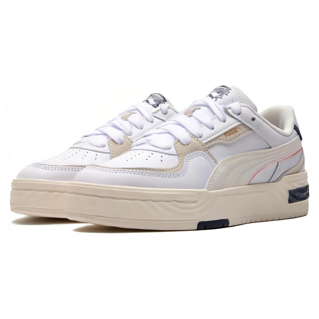 Puma Minimalist Comfortable Durable Lightweight Breathable Low-Top Sneakers Unisex Sneakers White 395773-04