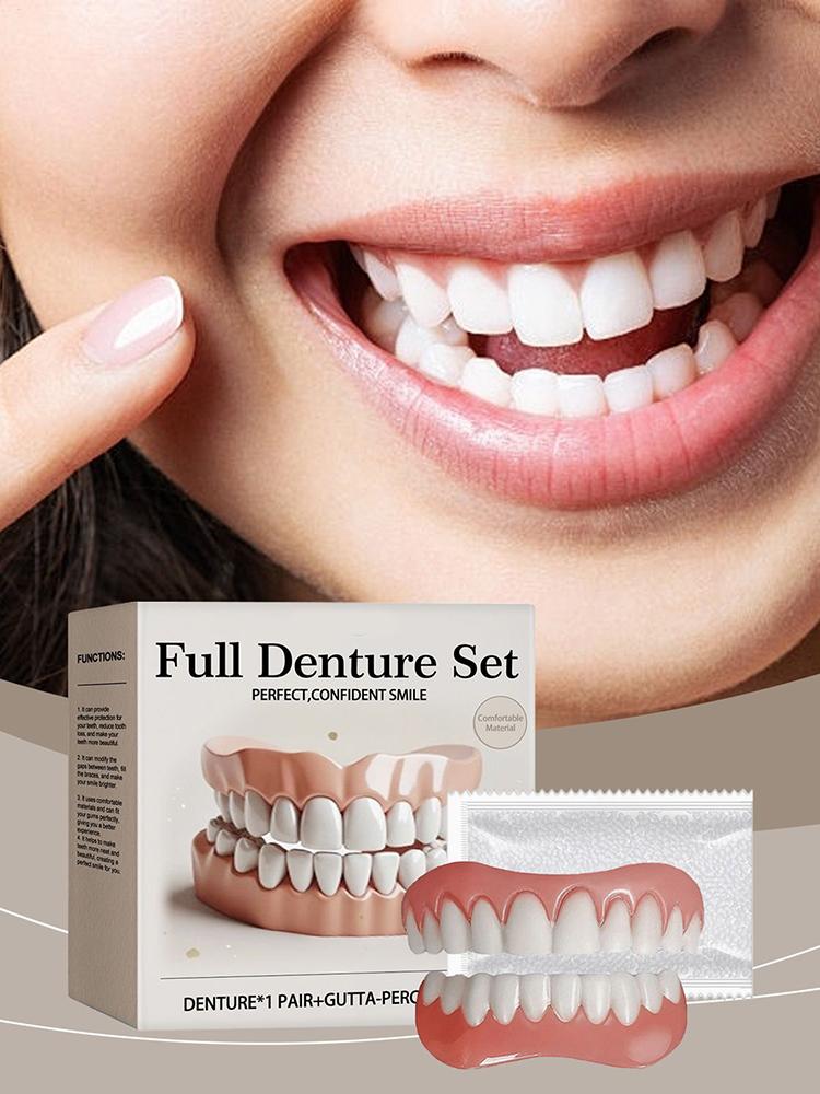 Professional Dentures For Women And Men User Friendly Natural Safe False Teeth Easy And Convenient Denture Modification Kit