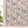 Privacy Window Film, Multi-color Round Pattern Home Decor with Adhesive Window Film Stickers Opaque Window Glass Covering