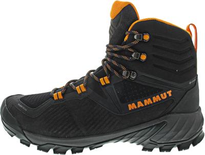 Обувь для треккинга Mammut Sapuen High GTX Men black/orange