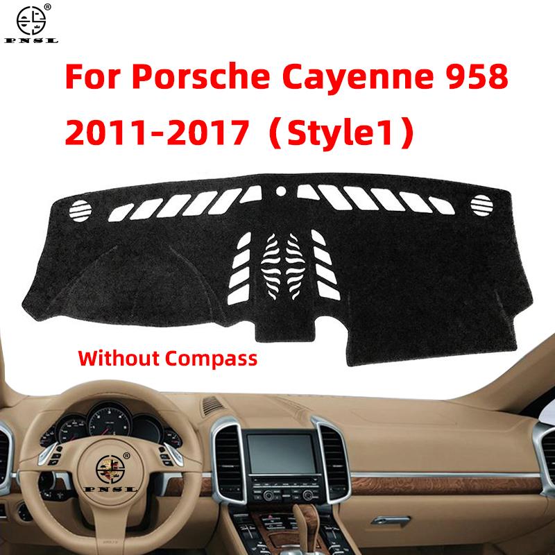 Для Porsche Cayenne 958 2011~2017 GTS Turbo S противоскользящий коврик на приборную панель, накладка на солнцезащитный козырек, защитный коврик, аксессуары для ковров