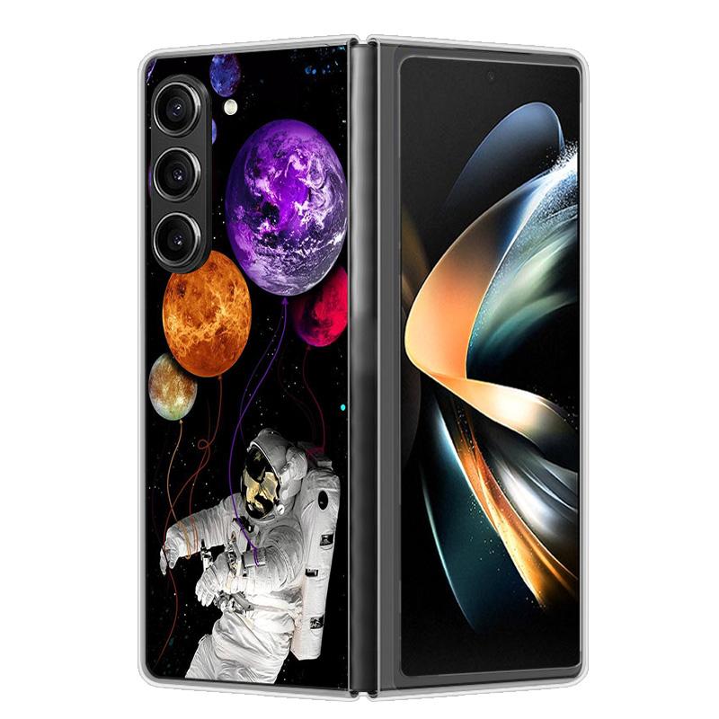 Чехол для Samsung Galaxy Z Fold 6 Чехол Ударопрочный Жесткий Пластик ПК Чехлы для Samsung Z Fold6 Fold 6 5G Fundas Милый Расписной Бампер