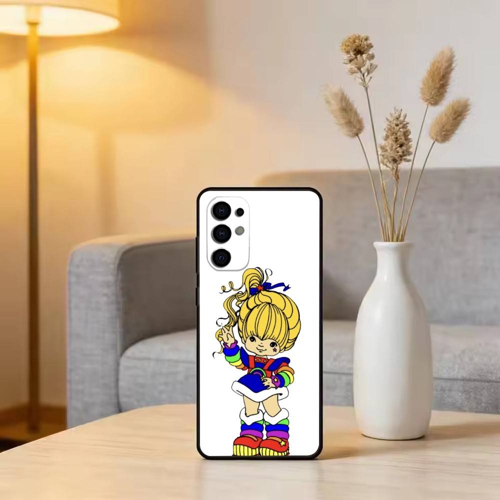 Cute Retro Rainbow Pony Phone Case For Samsung S25,S24,S21,S22,S23,S30,Ultra,S20,Plus,Fe,Soft Silicone Black Cover