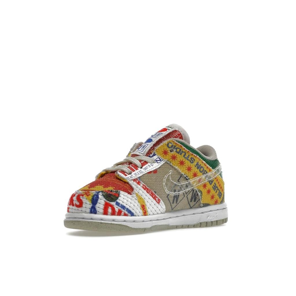 Nike Детские кроссовки Dunk Low SP TD City Market разноцветные DD3575-900