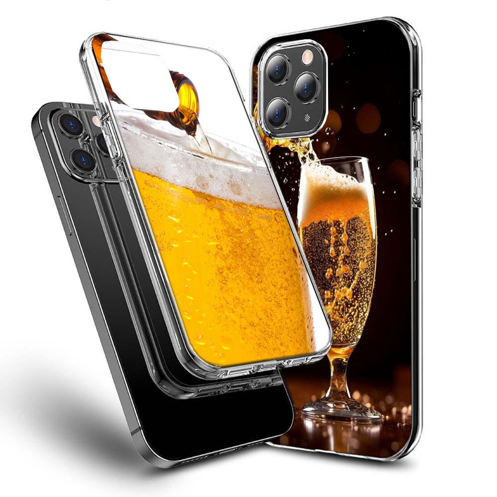 Свежее холодное пиво Чехол для телефона Для Iphone 16E 15 Pro 14 Plus 17E 16 17 Pro Max Air 11 12 13 Mini Ударопрочный Capa Милый Чехол TPU