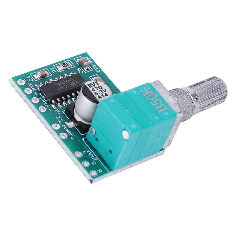 PAM8403 Digital Audio Amplifier Board 5V Power Amplifier Board 3W*2 With Volume Control USB Power
