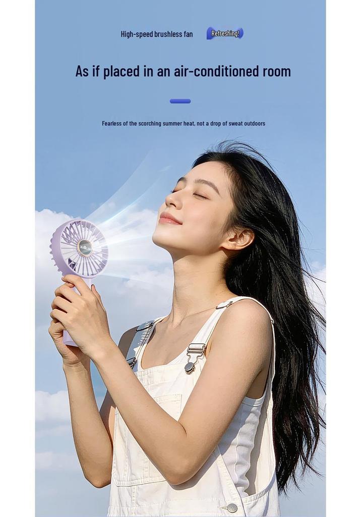 USB Mini Portable Fan: Handheld and Desktop Electric Fan for Students and Office Use