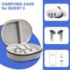 Hard Carrying Case Compatible with Meta Quest 3, Portable VR Gaming Headset & Touch Controllers Case for Travel and Home Storage