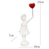 Banksy Girl with Balloon Sculpture - Resin Living Room Ornament