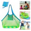 1pc Multicolor Large Mesh Beach Bag, Sand-Away Portable Tote With Convenient Hanging Hole, Breathable Foldable Storage For Toys