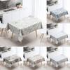Daisy Floral Tablecloth Stain Resistant Waterproof Dining Table Home Decor Rectangular Kitchen Fireplace Countertop