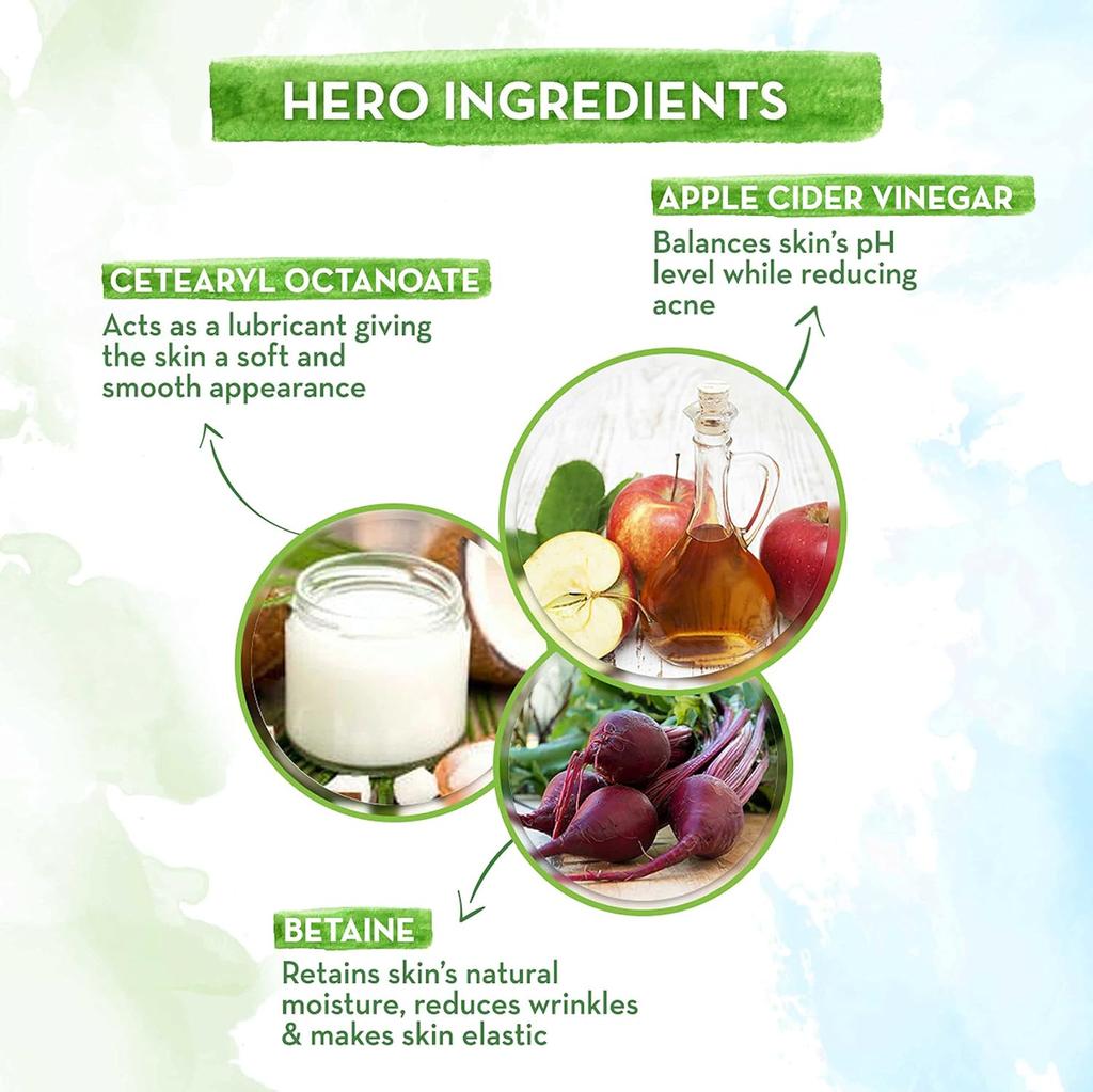 Mamaearth Увлажняющий крем для лица без масел 80 мл для кожи, склонной к акне, с яблочным уксусом, нежирный увлажняющий крем для жирной кожи