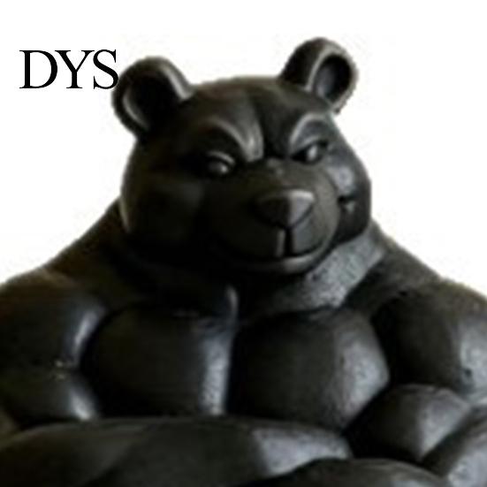 Статуэтка для рабочего стола, 3D-печатная статуэтка мускулистого медведя, матово-черный спортивный орнамент для офиса, высококачественная скульптура для тренировок, декор для книжной полки, спортзала,