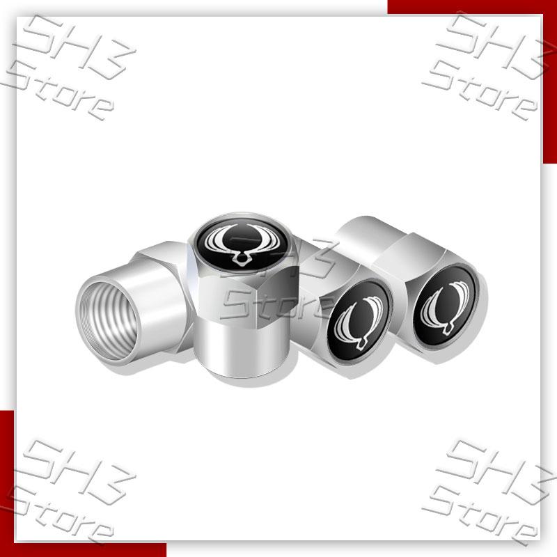 4Pcs Car Logo Wheel Tire Valve Caps Tyre Rim Stem Covers Airdust Waterproof For Actyon Sport Korando Kyron Rexton Musso Tivoli
