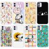 PT79 Snoopy Peanuts Case for Samsung A04 A14 A23 A34 A54 M23 M33 M52 M53 Realme 10 9 C30S C35 C55 VIVO Y02S Y21 Y33S Y51 X80 Pro Clear Cover