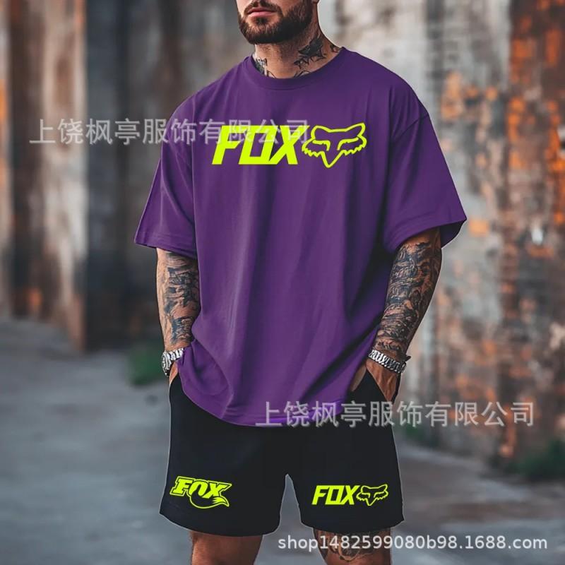 Mens Athletic Short Sleeve T-Shirt Shorts Set Boxing Training Sportswear Lightweight Casual Gym Wear
