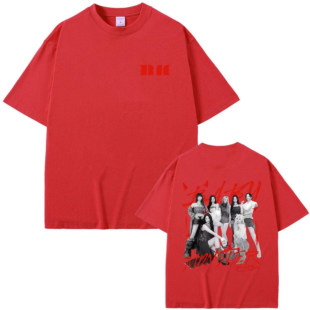Kpop Band Babymonster Hello Monsters Tour 2026 T Shirt Fans Gift Unisex Women Korean Fashion Oversized T Shirts Pure Cotton Tshirt