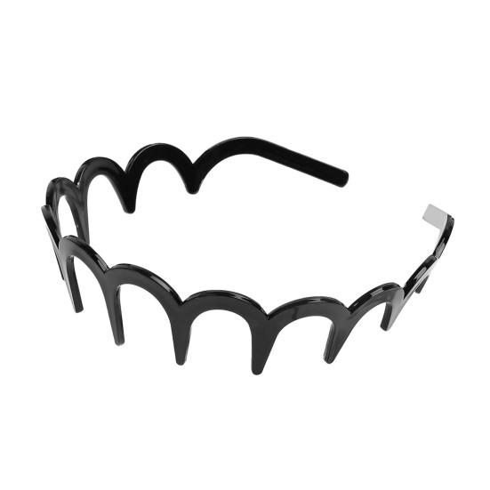 Женская повязка на голову, нескользящая, с зубчиками, из невыцветающего материала, повязка для волос, яркий цвет, головной убор для купания, аксессуар для волос