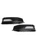 2PCS Bumper Fog Light Lamp Cover Grill Grille Fit A4 S-line S4 2013-2015