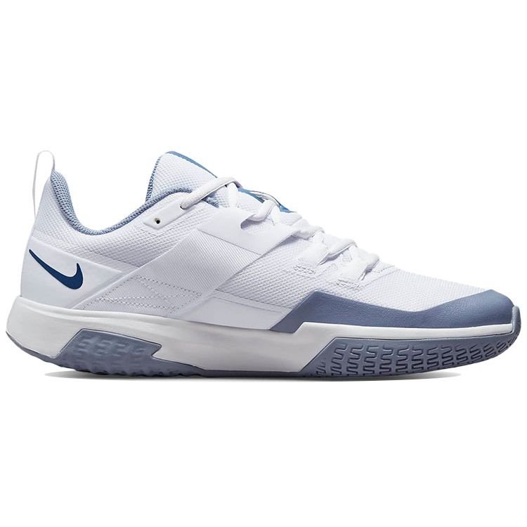 Nike Court Vapor HC Тканевые Кроссовки для Харда Амортизация Устойчивость к Скольжению Прочные Низкие Теннисные Кроссовки Мужские Кроссовки Белый Синий DC3432-111