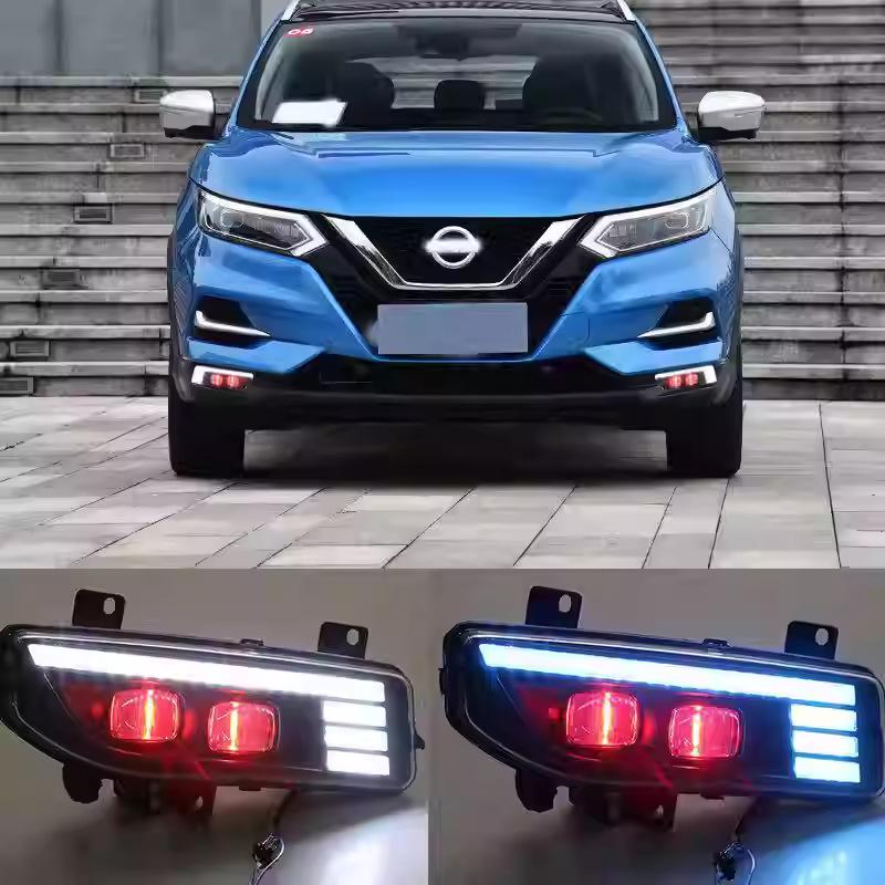 Совместимые 2020 Sylphy/Qashqai/Kicks 14-го поколения Противотуманные фары и Дневные ходовые огни с ангельскими глазами