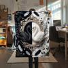 1Pc Black&White Swan Print Flannel Blanket, High quality Comfortable for All Seasons, Home Decor, Warmth and Comfort, Perfect for Christmas Gifts W33