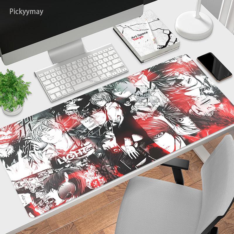 Мм XXL игровой коврик для мыши Death Note большой резиновый геймерский настольный ковер аниме компьютерный коврик для мыши ПК клавиатура настольные игровые коврики